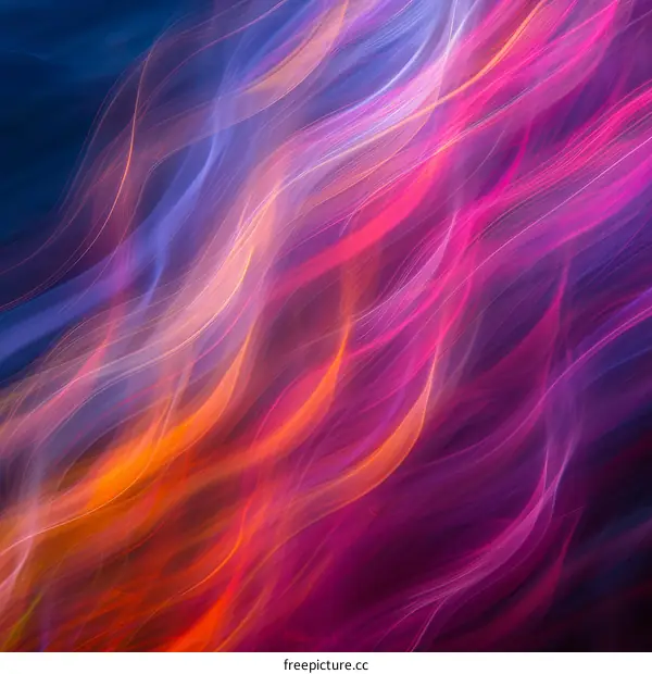 Colorful abstract background with smooth light curves