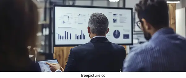 Business Meeting with Data Projections