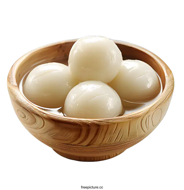 [Transparent Background PNG]Glutinous Rice Balls in Sweet Osmanthus Syrup