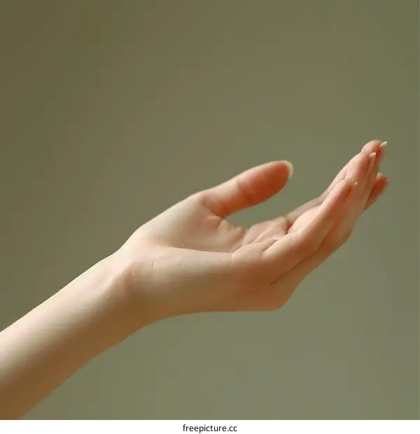 A hand reaching out from the darkness