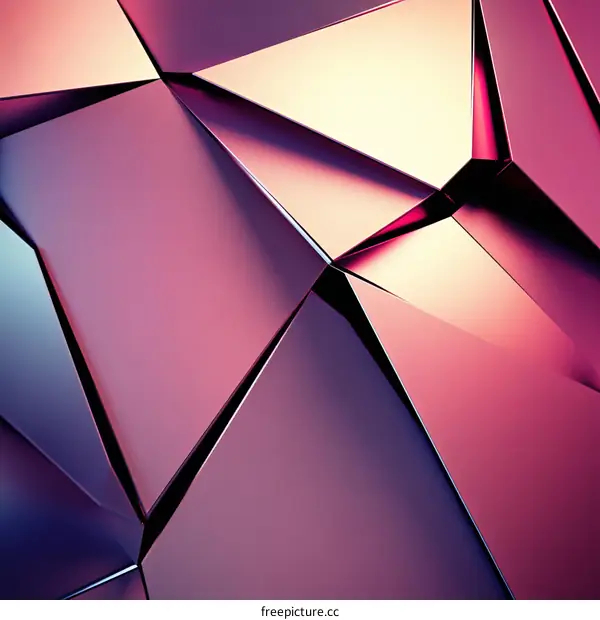 Abstract Geometric Metal Polygons