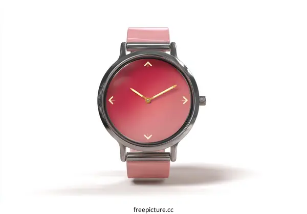 Modern Pink Gradient Watch Design