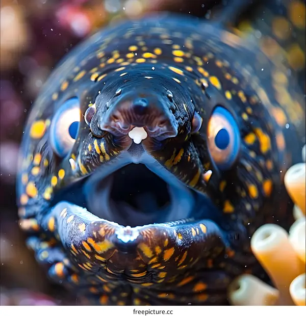 Close Up Moray Eel