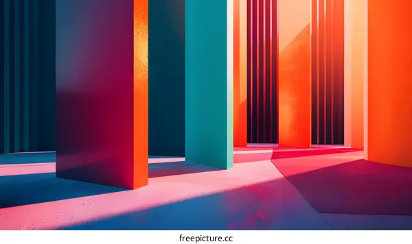 Abstract Minimalist Colorful Geometric Background