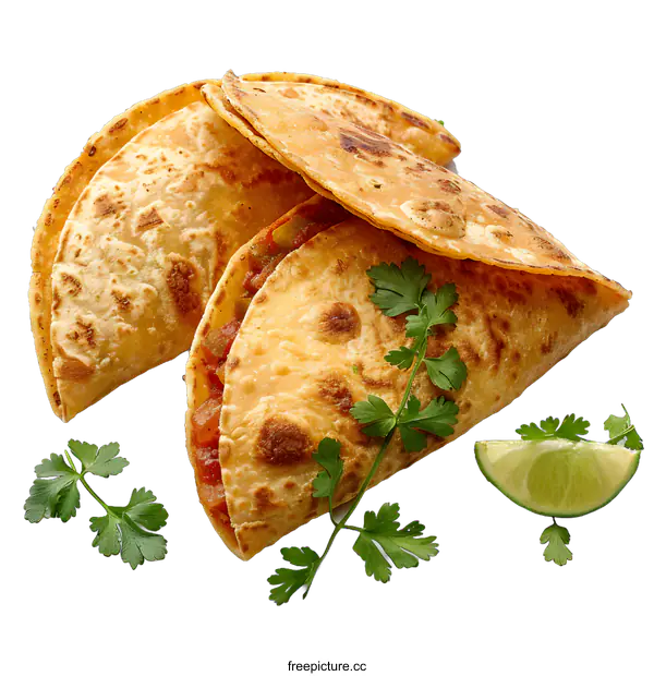 [Transparent Background PNG]Homemade tacos with minced meat filling