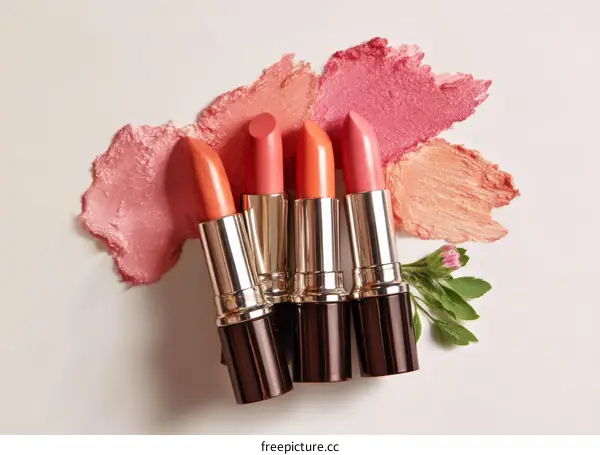 Elegant Lipstick Collection with Delicate Hues
