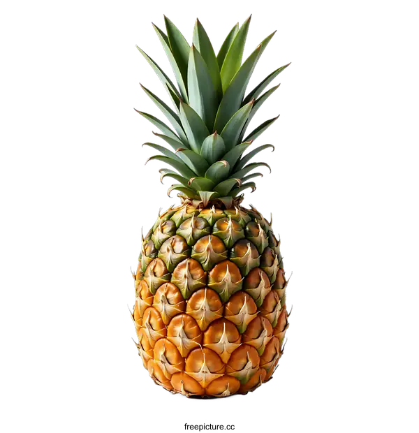 [Transparent Background PNG]Fresh Pineapple Isolated On transparent background