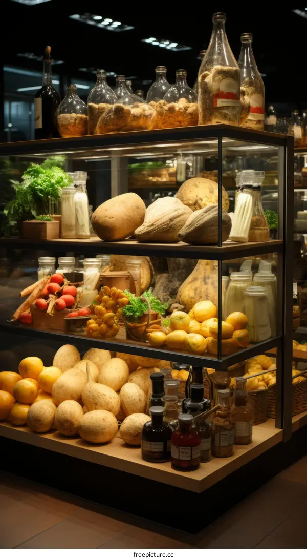 Abundant Produce Awaits: Fruits & Vegetables on Grocery Store Shelves