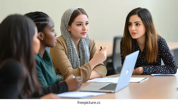 Diverse Group in Discussion Meeting
