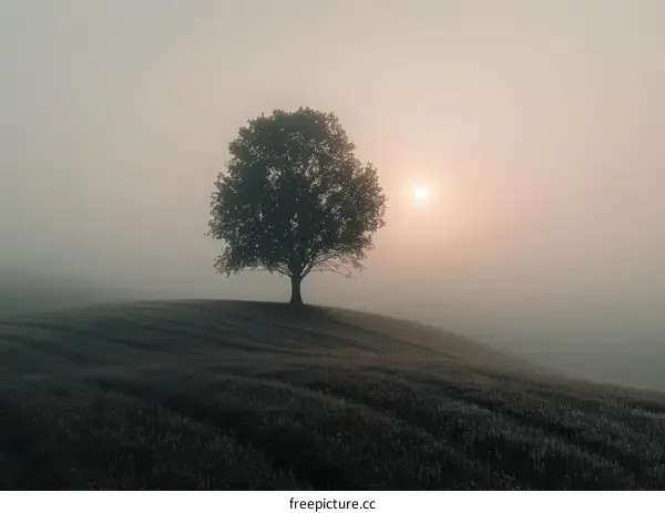 Lonely Tree in Field