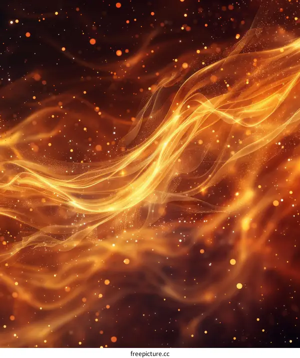 Abstract Fire Wave: Energy and Light