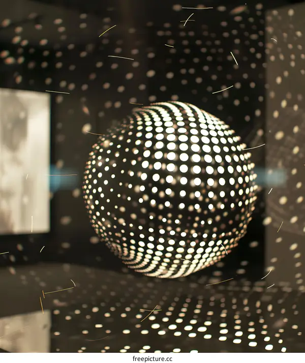 Abstract Light Patterns with a Reflective Sphere