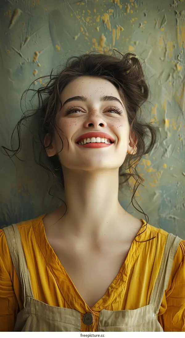 portrait of a young woman smiling