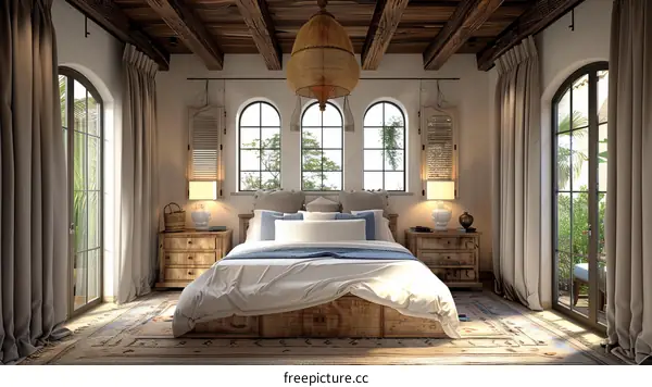 敞亮舒适的大卧室