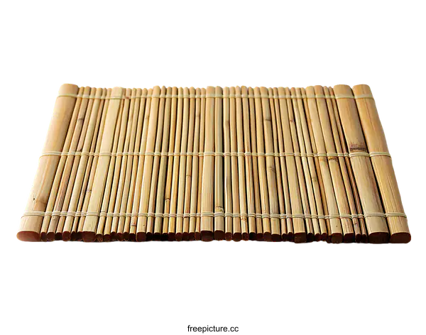 [Transparent Background PNG]Natural Woven Bamboo Placemat