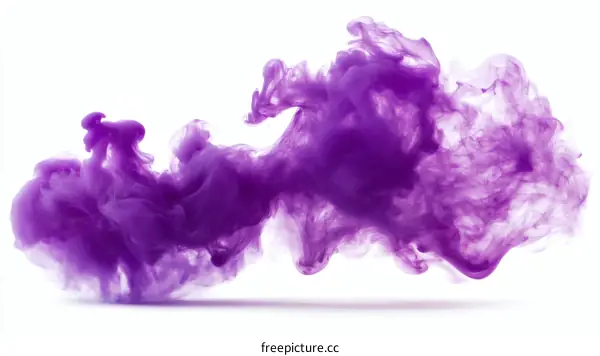 Purple Ink Diffusion Abstract Art