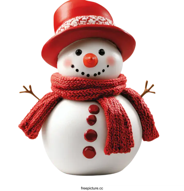 [Transparent Background PNG]Cute Christmas Snowman Decoration