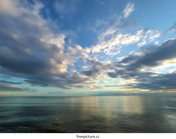 Vast Sky Over Calm Ocean