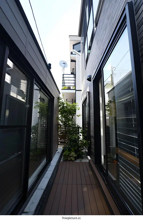 Modern Architecture Design with Wood Decking