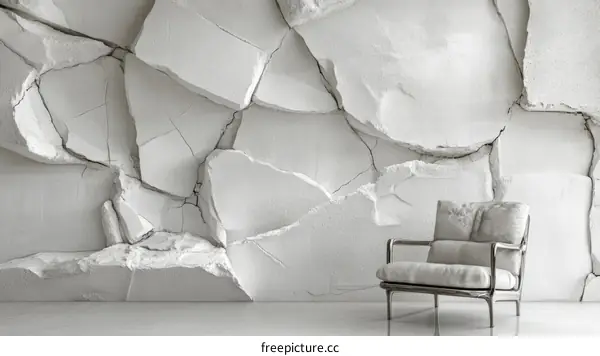 Abstract Broken Wall Background Design