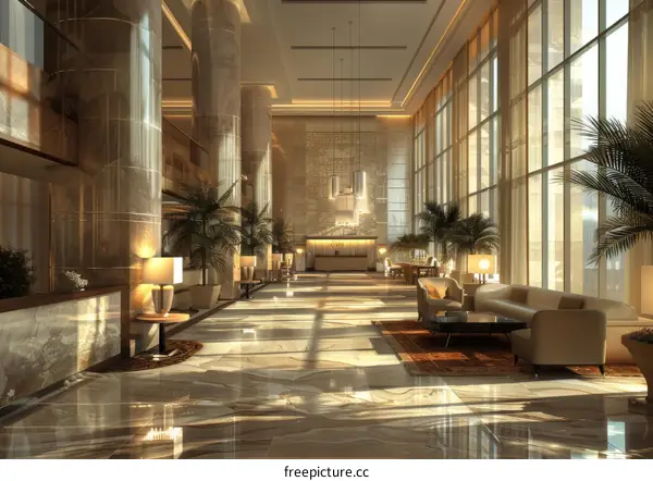 Modern Luxury Hotel Lobby Interior Design