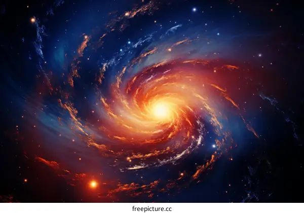 Spiral Galaxy with Bright Center