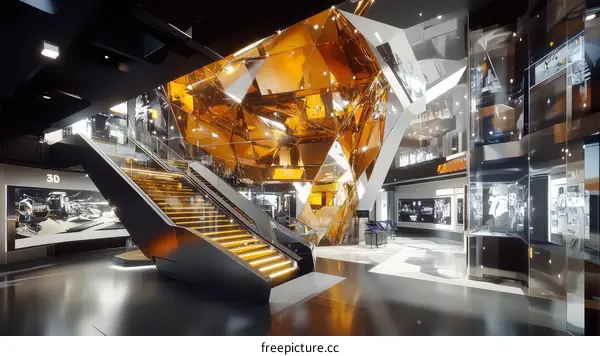 Modern Architectural Design in a Museum