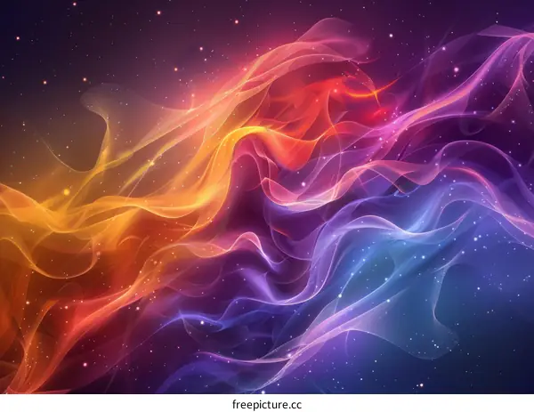 Abstract colorful smoke