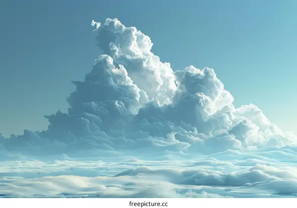 Vast Cloud Formation in the Azure Sky