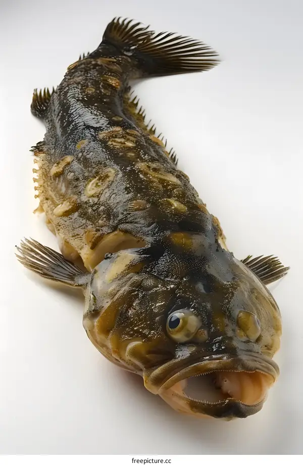 Freshly Caught Fish on White Background