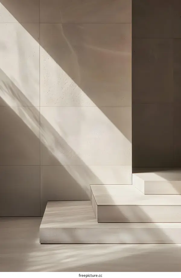 Minimalist Interior Design with Light and Shadow