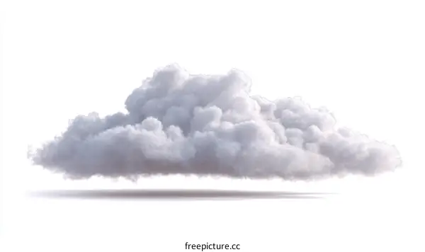 Realistic 3D Rendered Cumulus Cloud
