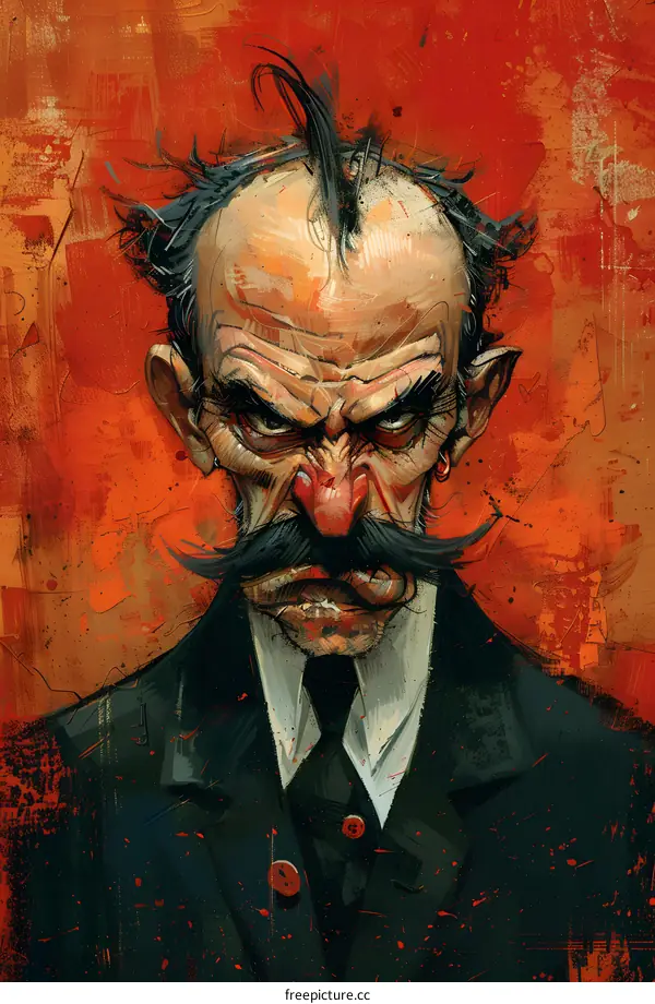 portrait of a man with a mustache