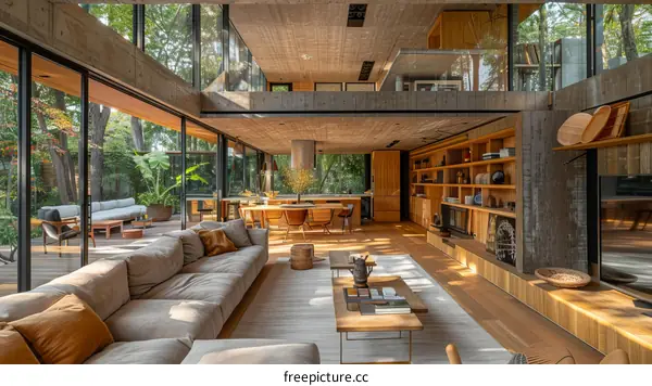 Modern Open Floor Plan House Interior Design