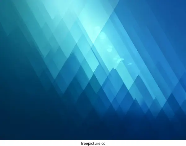 Abstract Geometric Background Design in Azure Blue