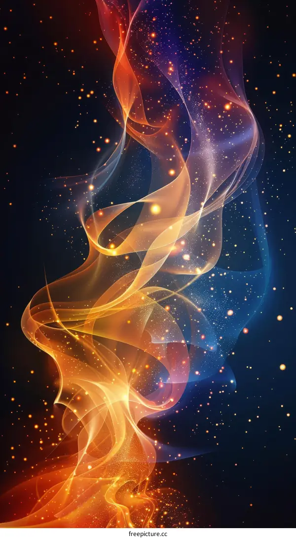 Abstract Colorful Energy Flow Design