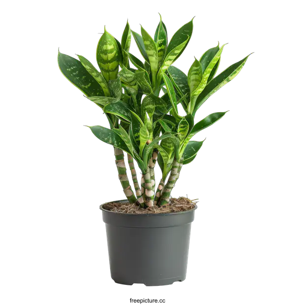 [Transparent Background PNG]Green houseplant isolated on black background