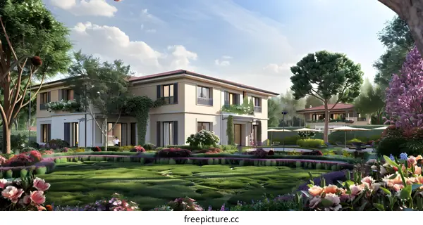 Luxury Villa with Garden and Pool in Suburbia