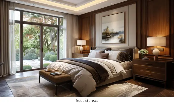 Luxury Bedroom Interior Design Illustration