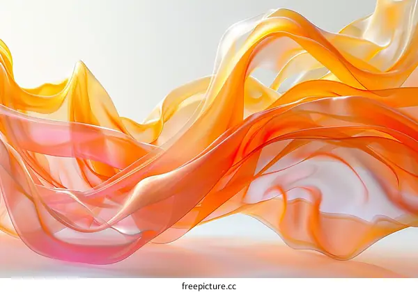 Colorful abstract background with smooth wavy folds