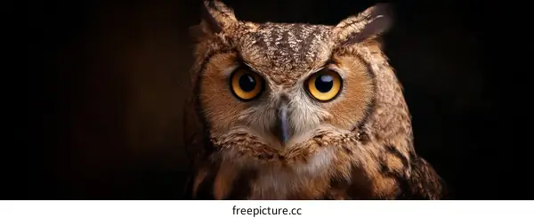 Close-up Portrait of an Owl