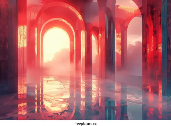 Red Corridor: A Futuristic Architectural Vision