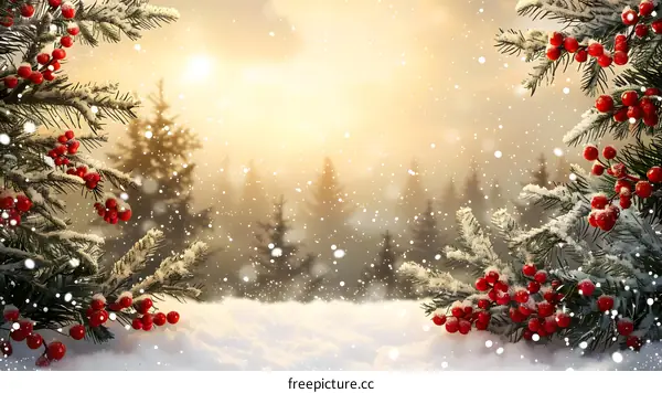 Christmas Snow Scene
