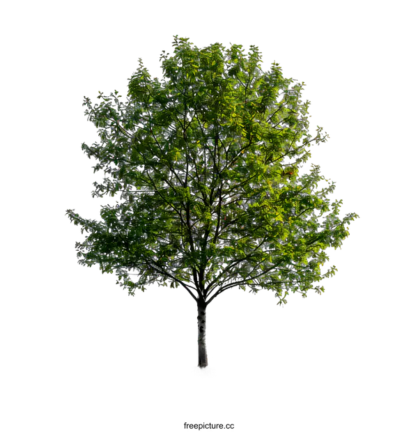 [Transparent Background PNG]Green Tree Isolated on White Background