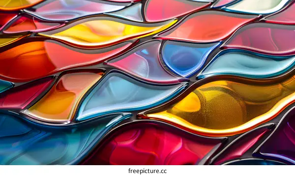 Colorful Stained Glass Texture