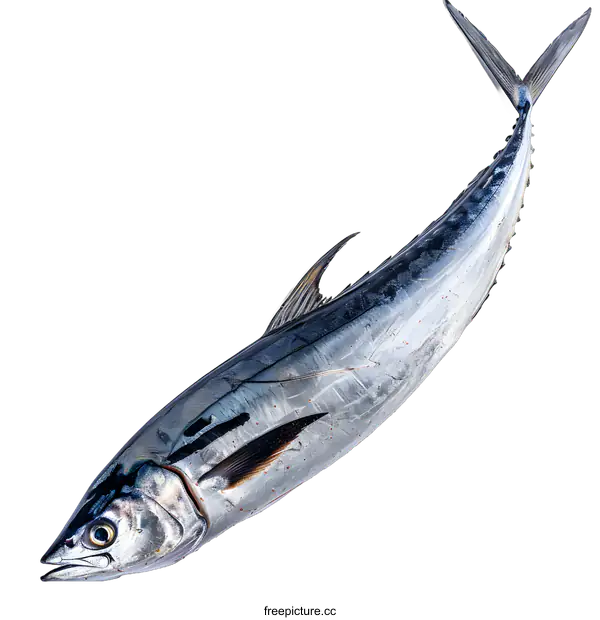 [Transparent Background PNG]Fresh whole raw Tuna fish on white background
