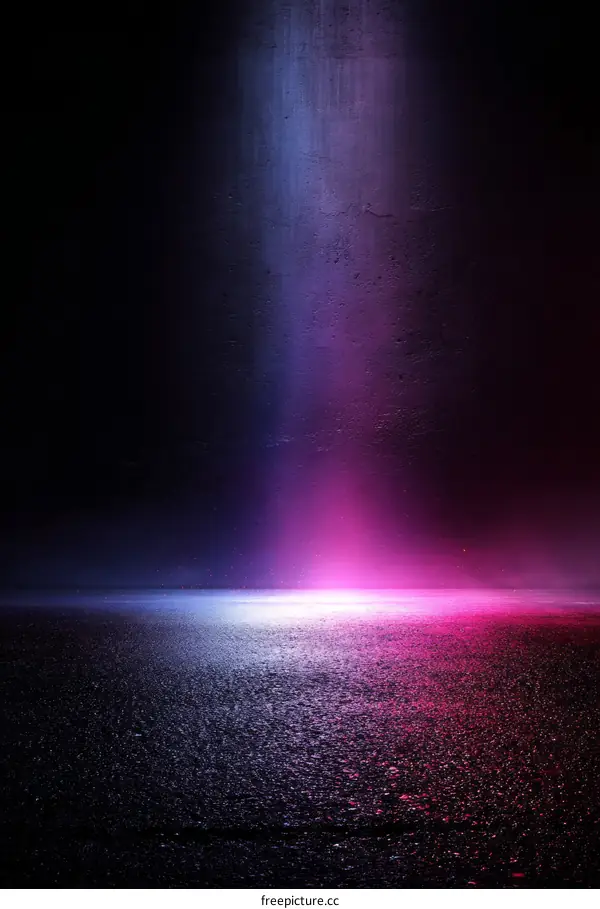 Neon Light Abstract Concrete Background