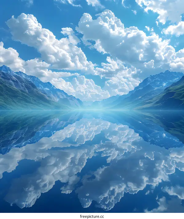 Stunning Lake and Mountain Reflection