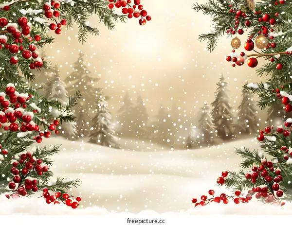 Christmas Snow Scene