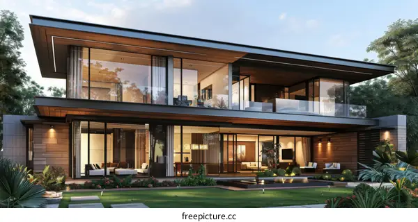 Modern Two-Story House Exterior Design